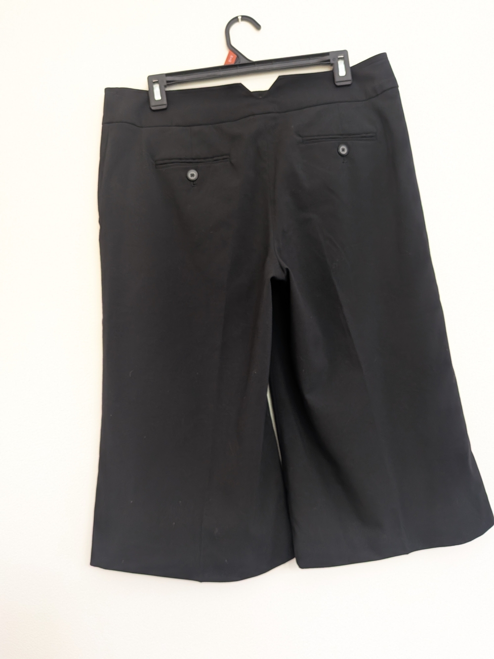 Willi Smith Culottes Black High-Rise Wide Leg Pants - Picture 5 of 7